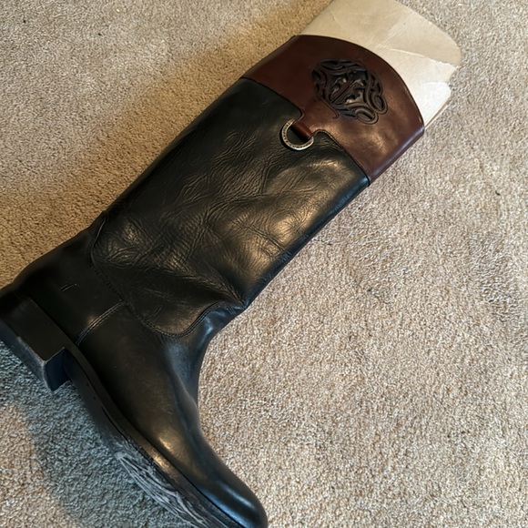 Frye Color-block Riding Boots Size 10 - Picture 4 of 7